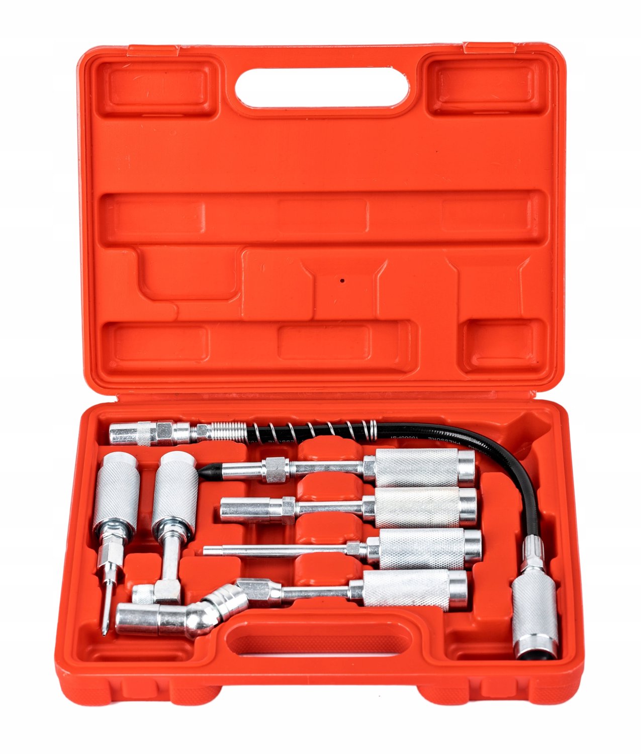 7-delige vetspuit accessoire set met adapters en verlengstukken