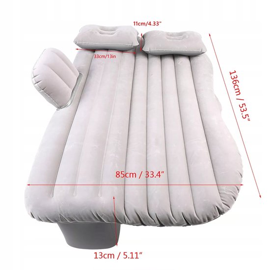 Luchtbed Auto 136x85cm - Comfortabel Slapen Onderweg — afbeelding 2