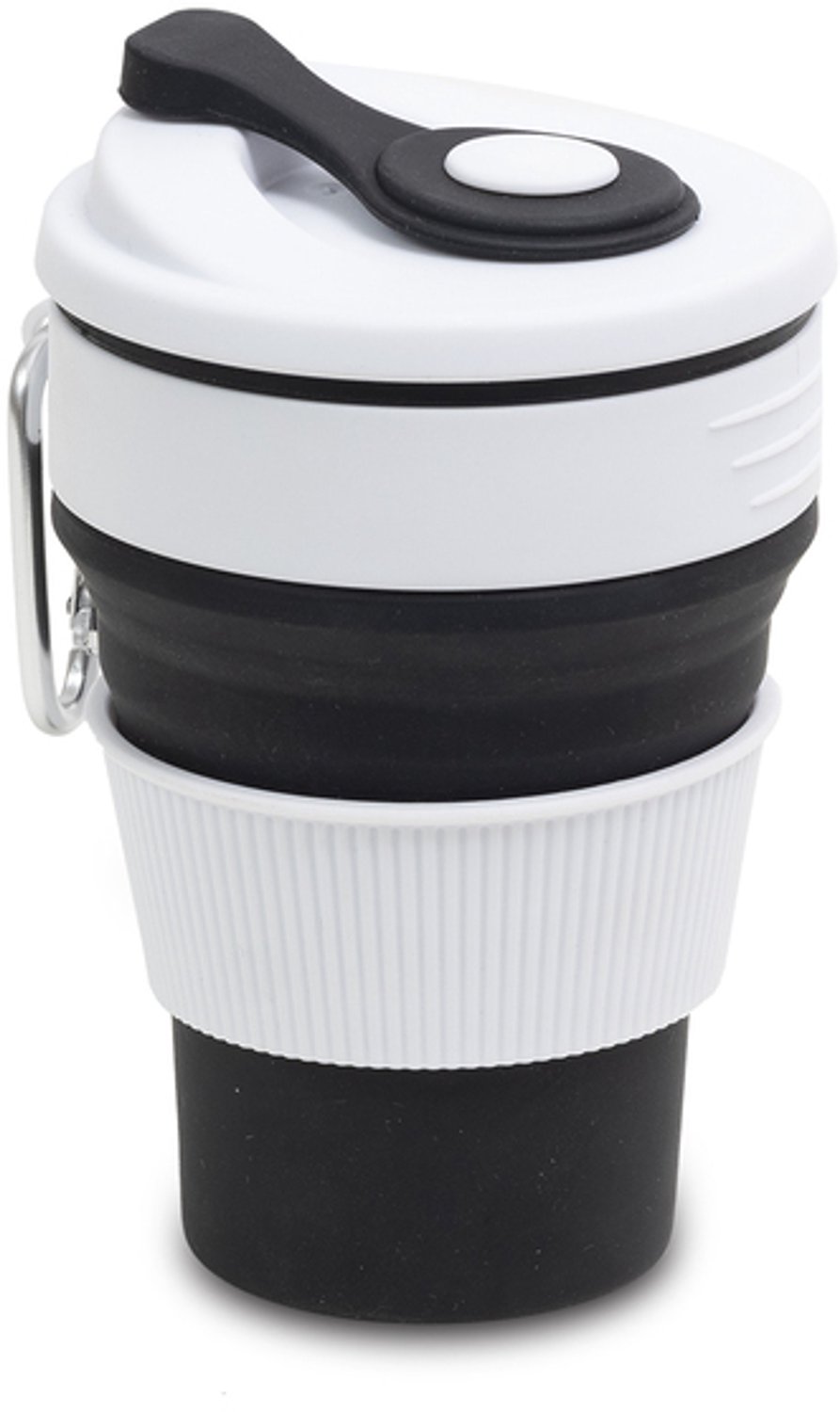 Flexi Opvouwbare Siliconen Mok 350ml - Zwart