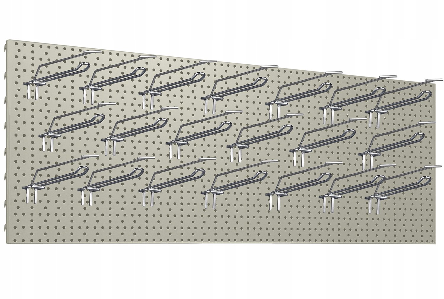Werkbank Paneel 100x40cm Crème met 20x Dubbele Haken (20cm)