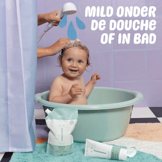 Naif - Baby & Kids Shampoo Navulverpakking - 2 x 500 ml - Voordeelverpakking — afbeelding 3