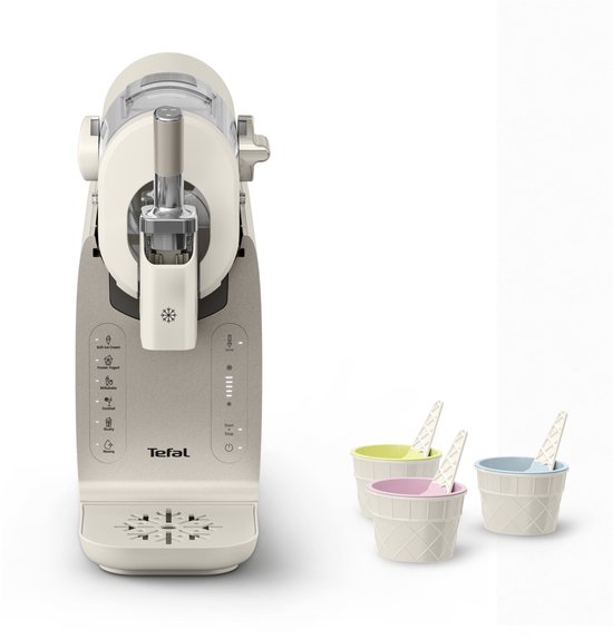 Tefal Freezi IG801A - IJsmachine - 1 liter - Geschikt voor 10 personen - 5 programma's - Inclusief Accessoires van Tefal — afbeelding 2