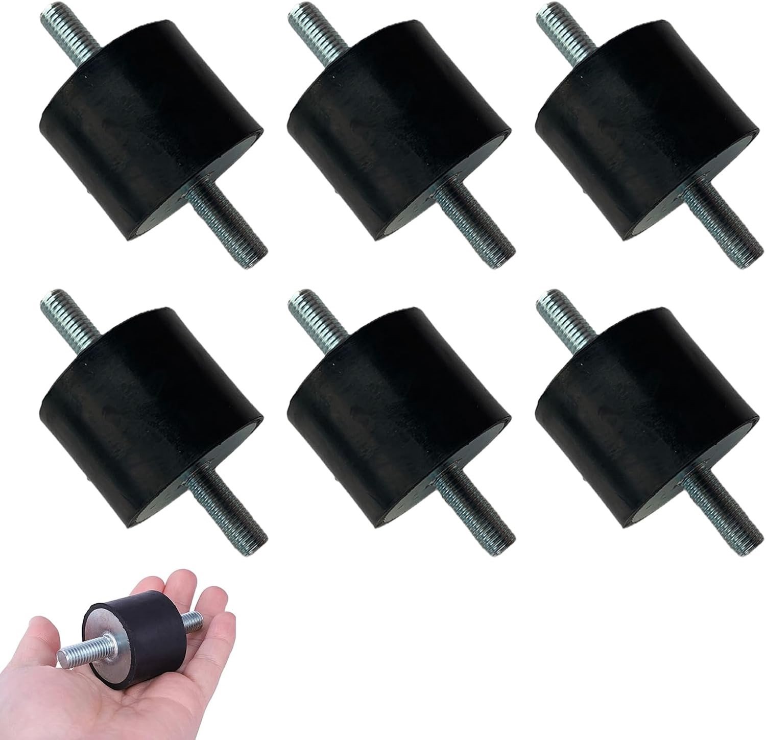 Rubber Buffer M8 - 6 Stuks Schokdempers voor Anti-vibratie, Geluidsisolatie en Stabiliteit