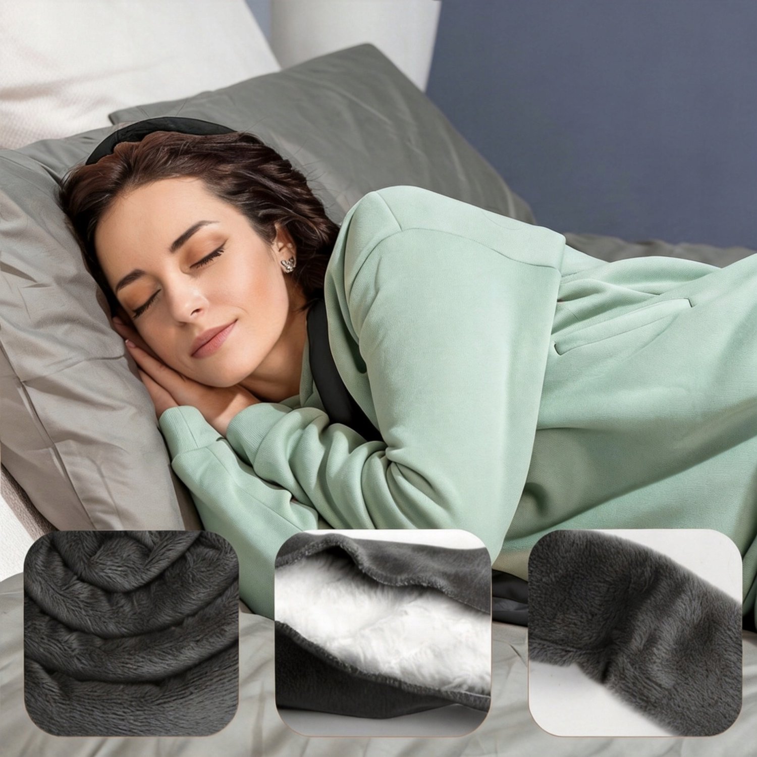 Velours nachtkrultang voor mooie golven - Antislip & comfortabel