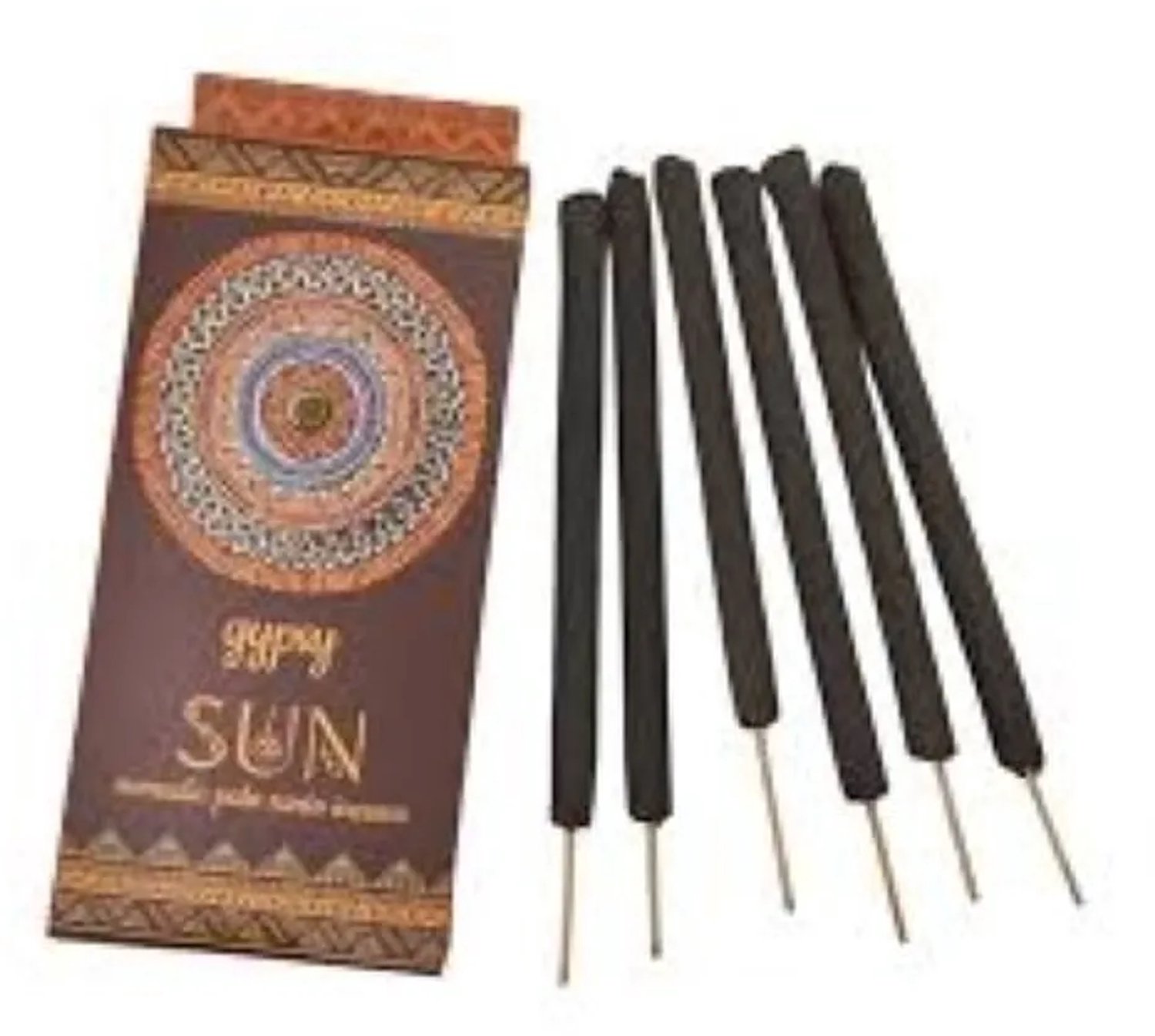 AUM Fragances Natuurlijke wierook - Zigeuner Nomadische dikke Wierook smudge - ZON 6 stiks naturel
