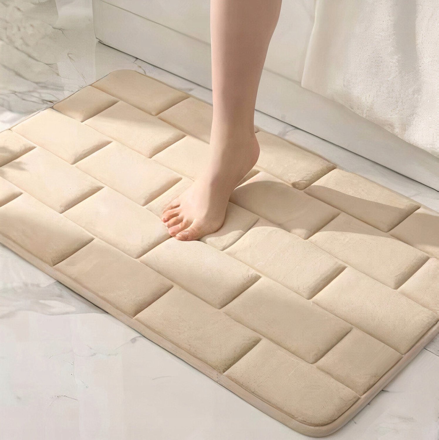 Zachte Antislip Douchemat Badkamer - 60x40cm - Wasbaar