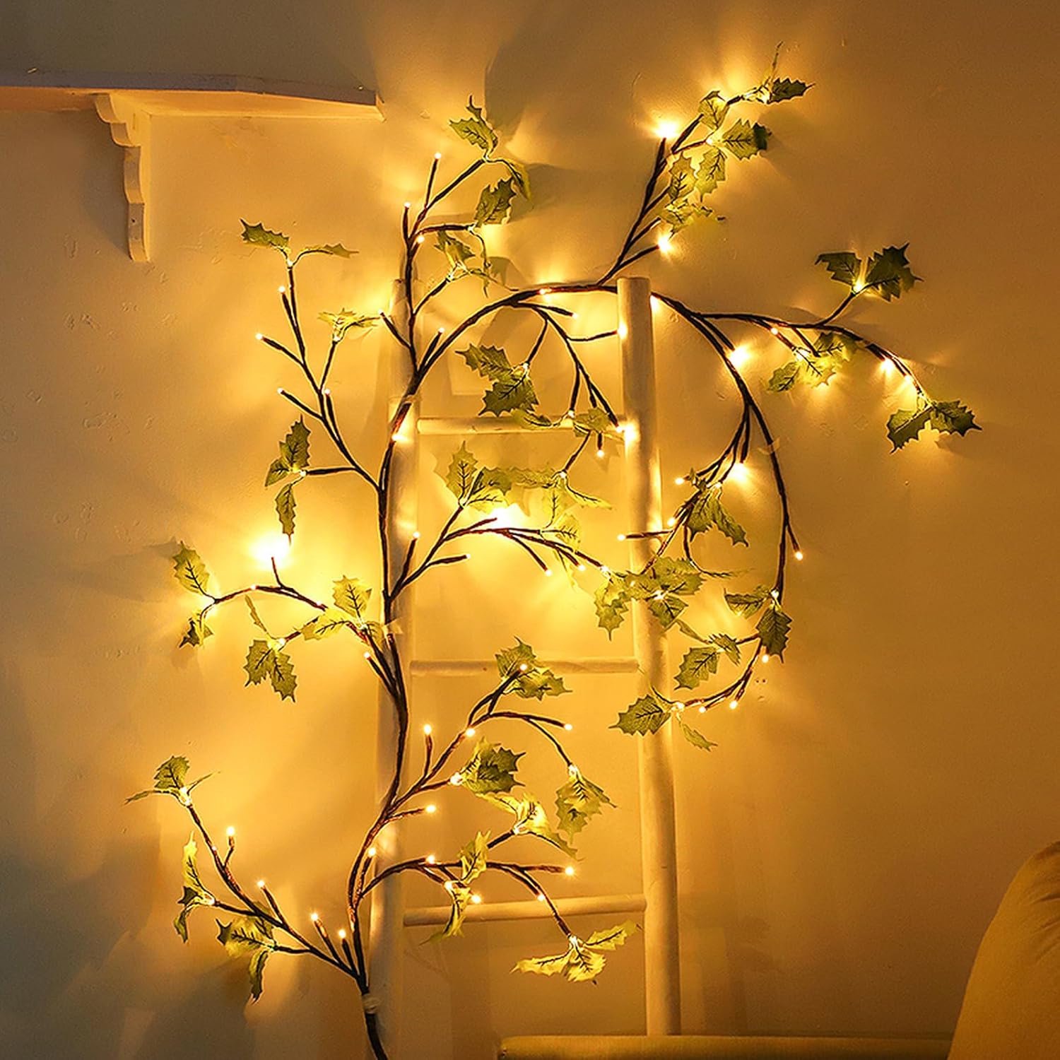 LED Takkenlamp – 2,3 m – 144 LED – USB – Afstandsbediening met Dimfunctie – 8 Lichtmodi en Timer – Voor Muur, Slaapkamer en Woonkamer