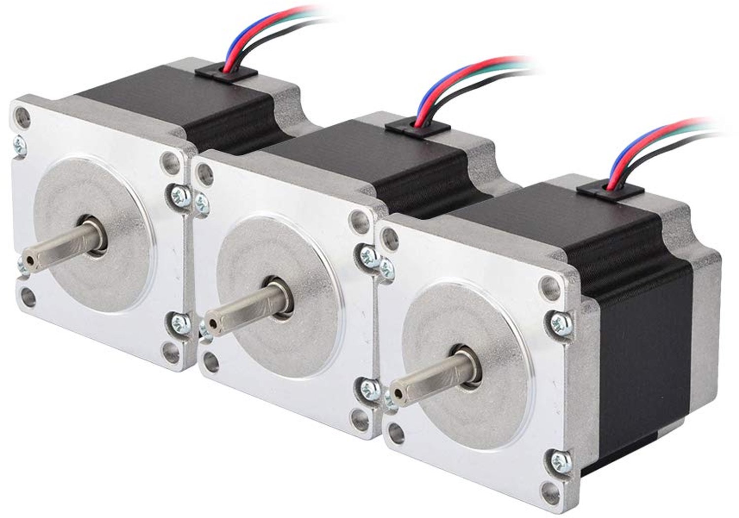 Stappenmotor Nema 23 - 1,24 Nm Houdkoppel - 57x57x56 mm Afmeting - Bipolair - Metaal - Voor 3D-Printers En CNC-Freesmachines