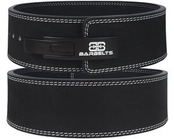 Barbelts Lever Belt 10mm - Zwart - Maat M - Powerlift riem met clipsluiting - Lifting belt
