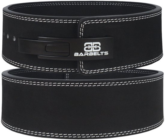 Barbelts Lever Belt 10 mm Zwart Maat M