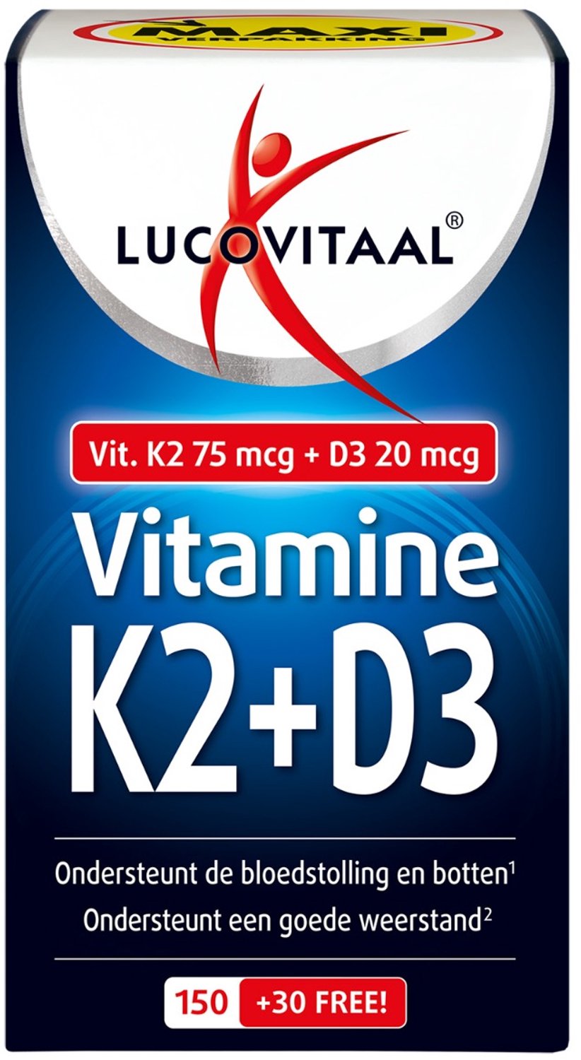 Lucovitaal Vitamine K2 + D3 180 capsules