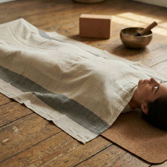 Yogadecke - yogiblanket - natur - ecru - decor — afbeelding 2