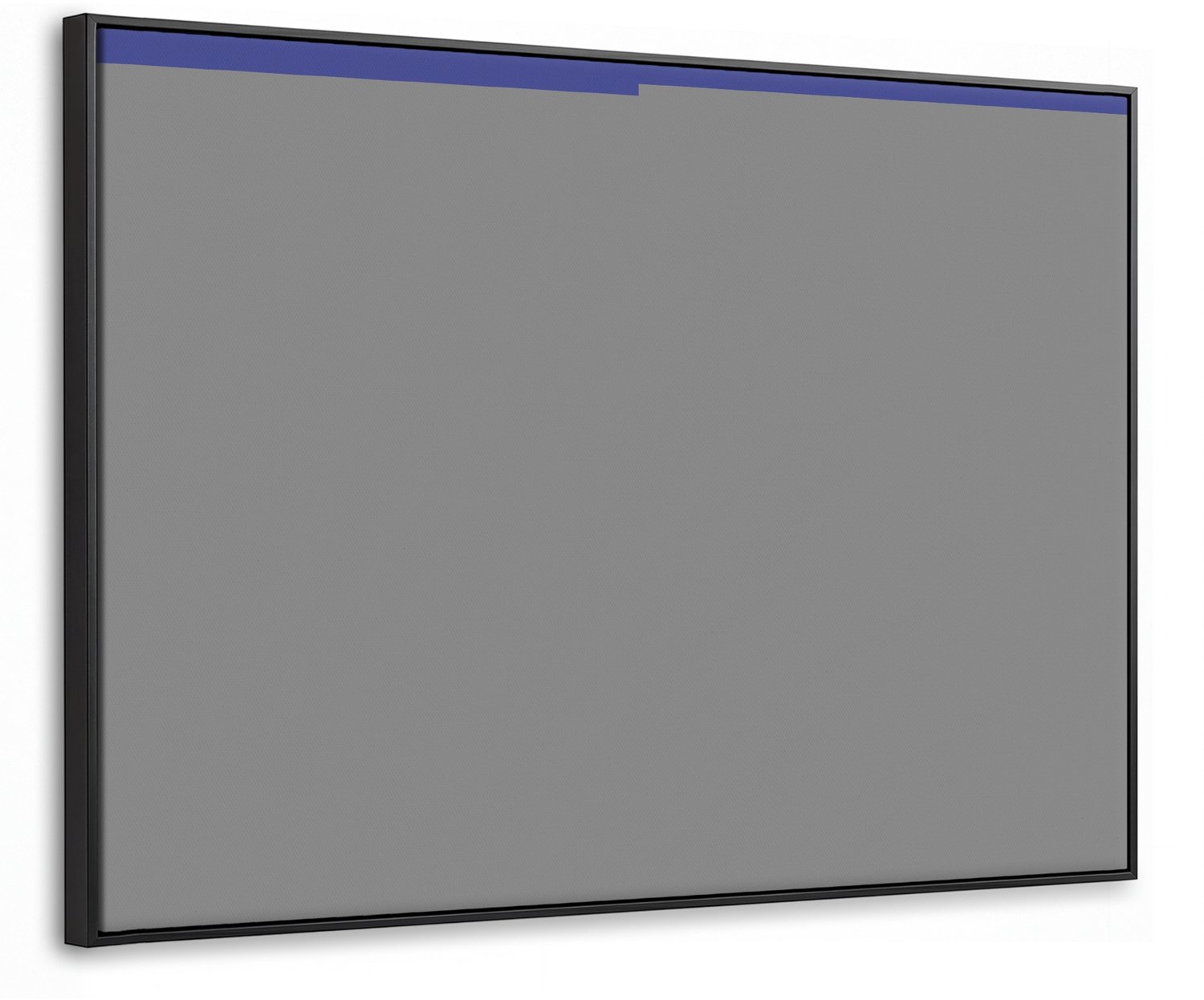 Canvas Schilderij met Baklijst 100x70cm - Slow down you're doing fine - Ster - Blauw - Muurdecoratie woonkamer - Slaapkamer decoratie - Kamer accessoires - Schilderijen op canvas met lijst