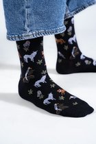 RAFRAY Sokken met Bosdieren – Kleurrijke & Comfortabele Sokken – Cadeaubox – Forest Animals – Premium Katoen – 4 Paar – Maat 36-40