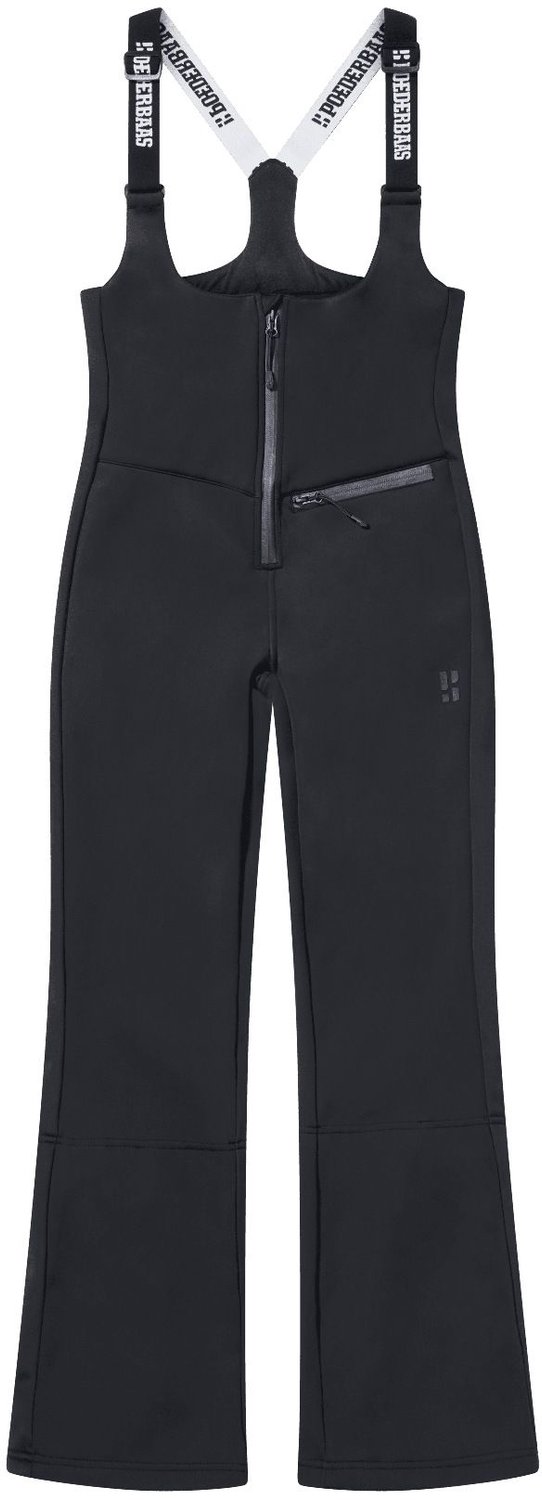 POEDERBAAS Contoura Stretch Softshell Pant Women Skibroek dames Zwart