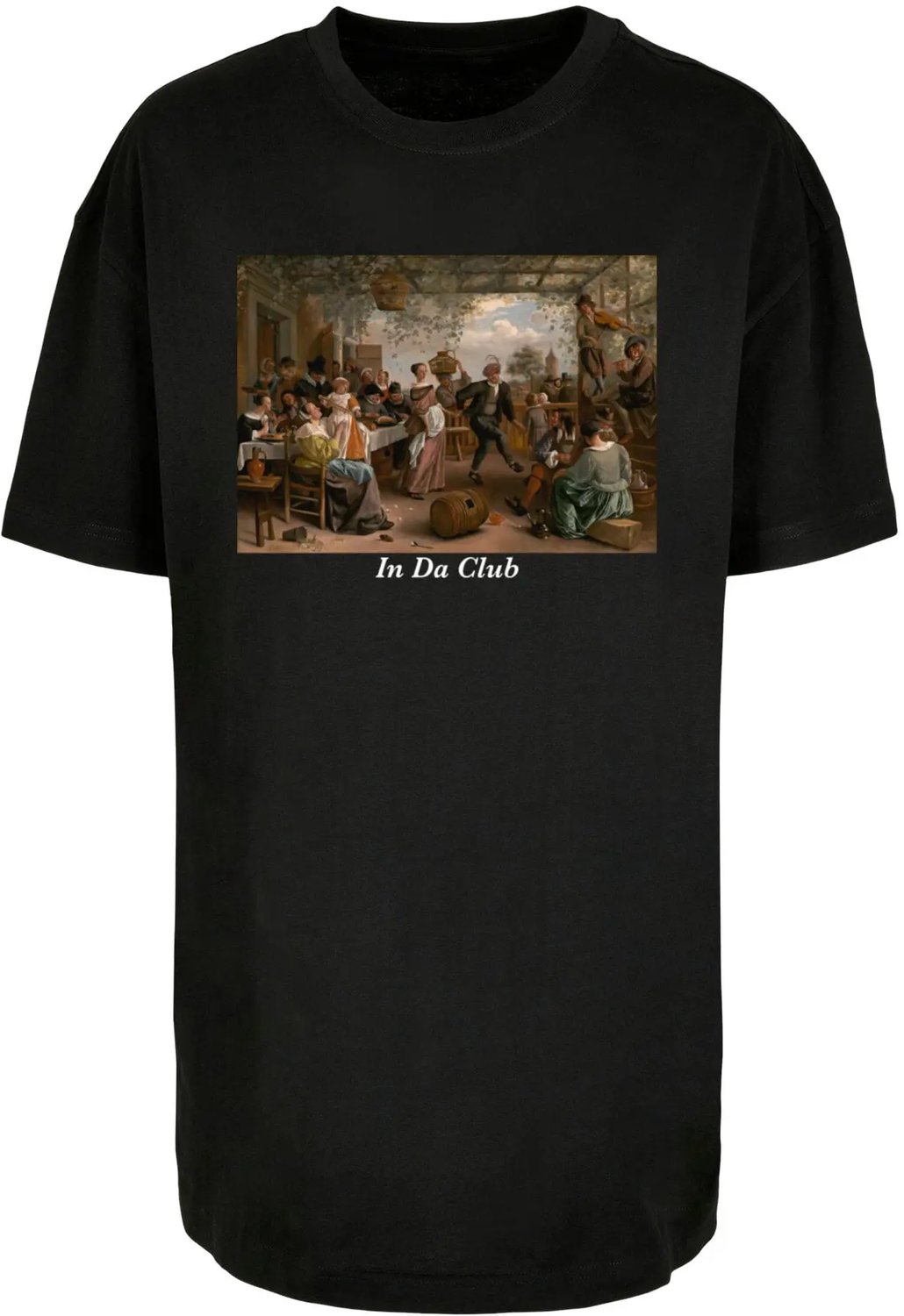 Dames-T-shirt oversized Mister Tee Club New Boyfriend Zwart