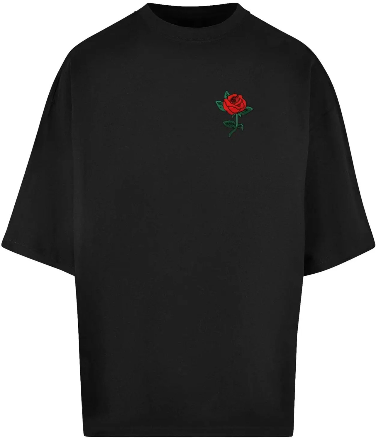 T-shirt Mister Tee Rose Huge Zwart