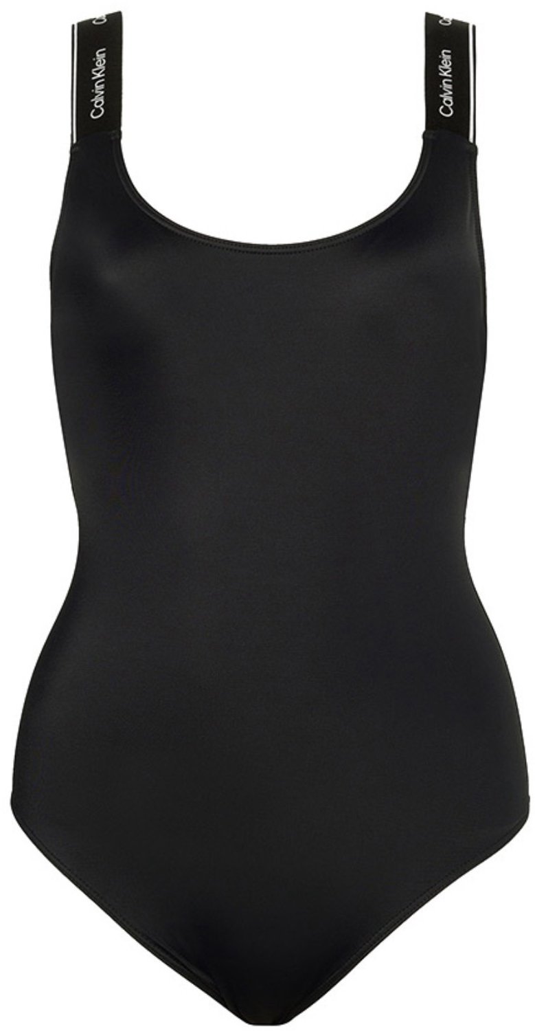 Calvin Klein dames badpak straps logo zwart