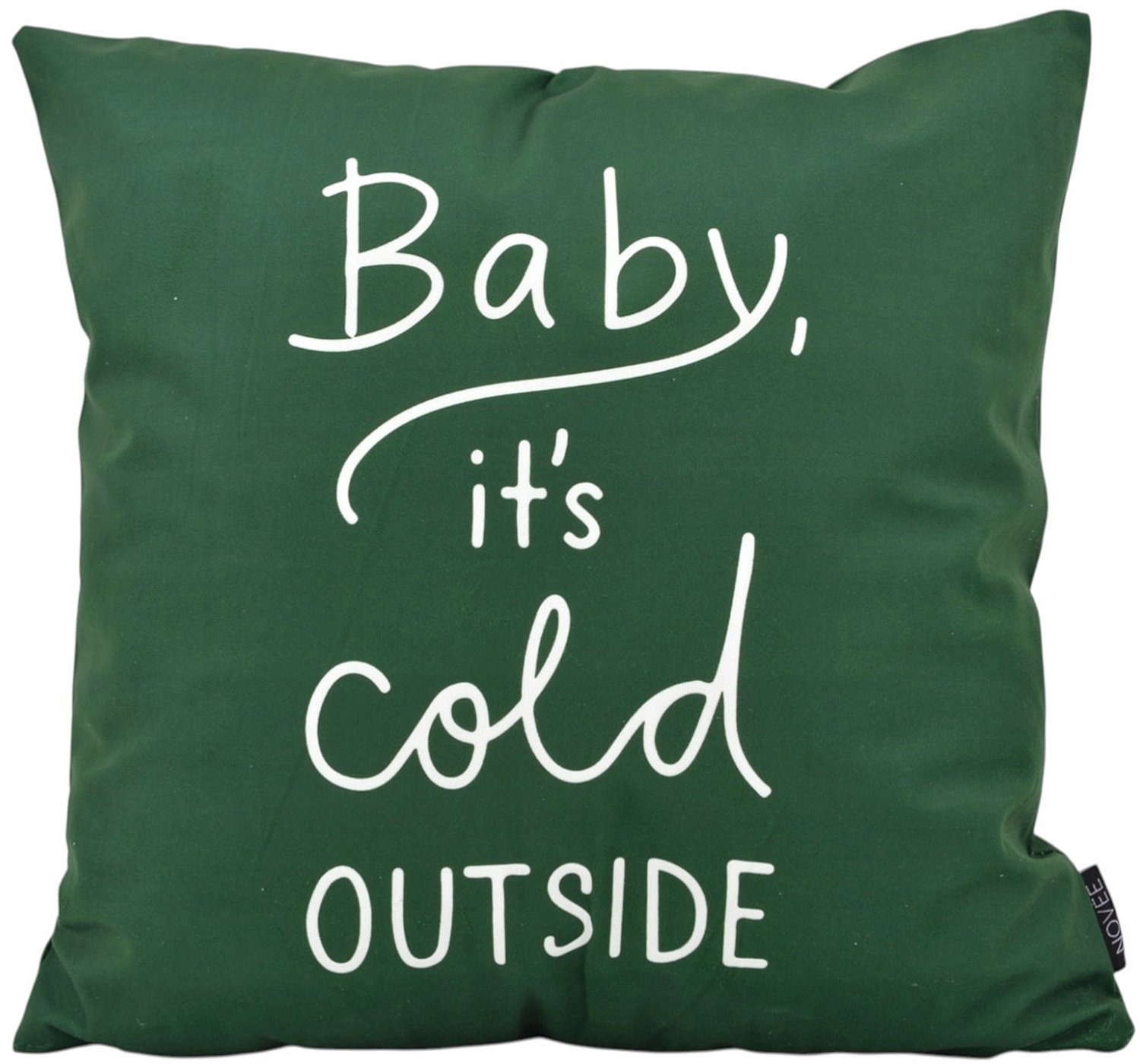 NOVÉE Sierkussen Cold Outside | 45x45 cm | Katoen/Polyester Groen