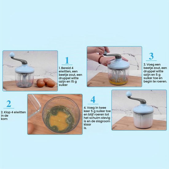 Handmatige roommixer - ABS - 1100 ml — afbeelding 2
