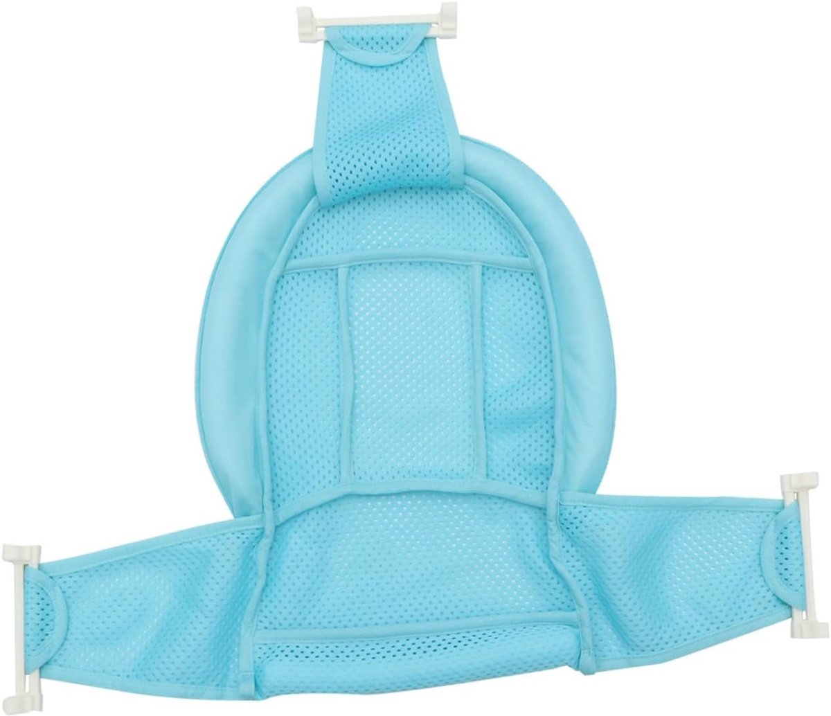 Mesh draagdoek voor babybadje bad wieg ondersteuningsmat voor babybadjes babybadje voor pasgeborenen pasgeboren badkuip pasgeboren babybadje bad steun sling net voor babybadje Blue Generic