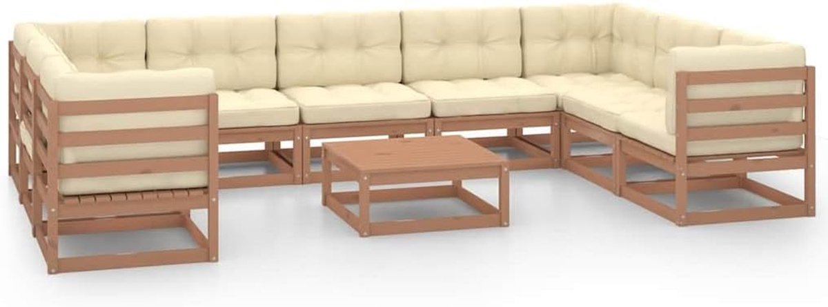 Poly rotan zwarte tuinset buiten eethoek 3 delig bruin