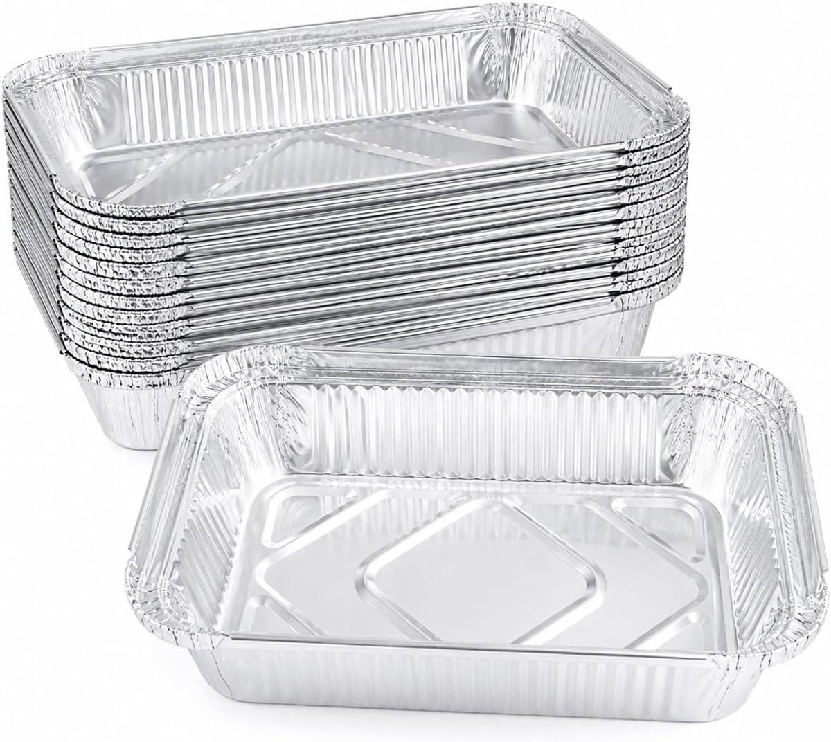 Aluminium bakken 25 stuks - 22 fl oz - oven- en barbecuegeschikt - ideaal voor grillen en roosteren - ShopVlot