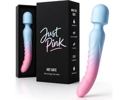 Just Pink Hot Date - Verwarmde Magic Wand Vibrator met Warme Tip - Wand Massager met 2 Motoren - Clitoris Stimulator - Vibrators voor Vrouwen - Sex Toys voor Koppels - Oplaadbaar