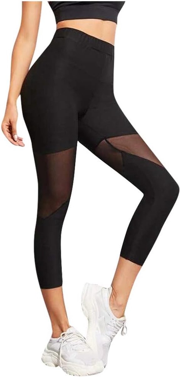 Leggings met mesh-panelen 7/8