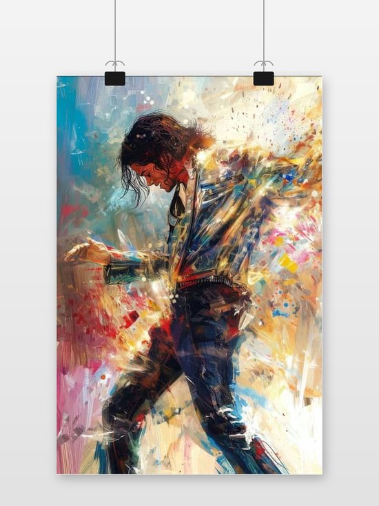 Michael Jackson Poster - Muziek - Zanger - Pop - Muzieklegende - Superster - posters - formaat 50x70cm - Wanddecoratie - S3189