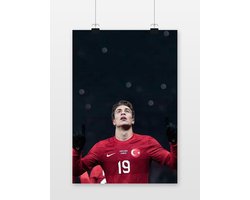 Kenan Yıldız Poster - Voetbal - Juventus - Sport - Atleet - Turkije - Turks nationaal team - posters - formaat 60x90cm - Wanddecoratie - 3126