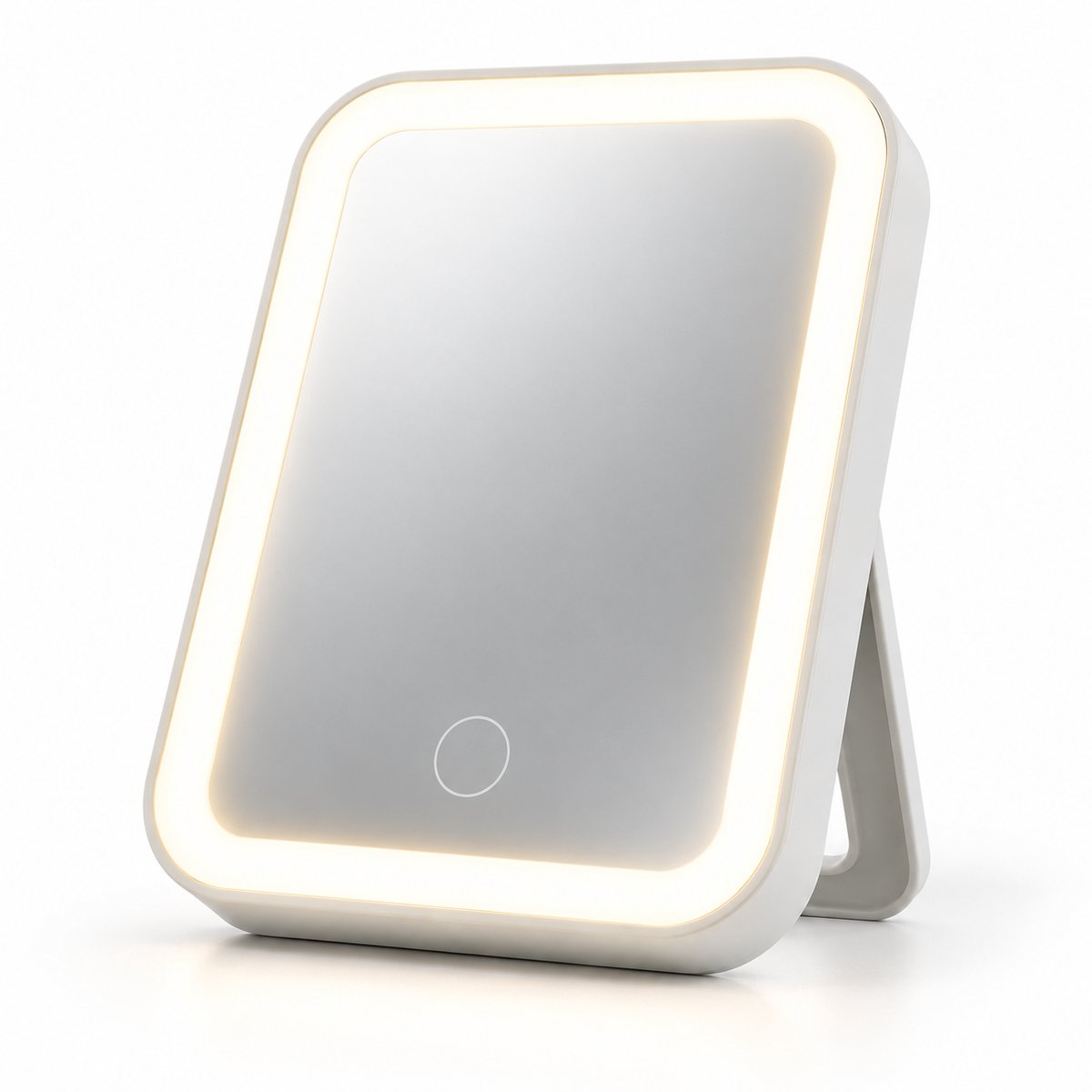Duradis - Make-up spiegel met verlichting - Touch bediening - USB oplaadbaar - Staand - 17,5 x 13 cm