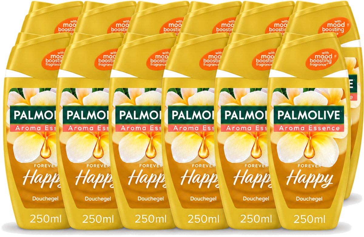 12 x Palmolive - Arroma Essence - Douchegel - Frangipani & Neroli - Forever Happy - 250 ml - Voordeelverpakking - 12 stuks
