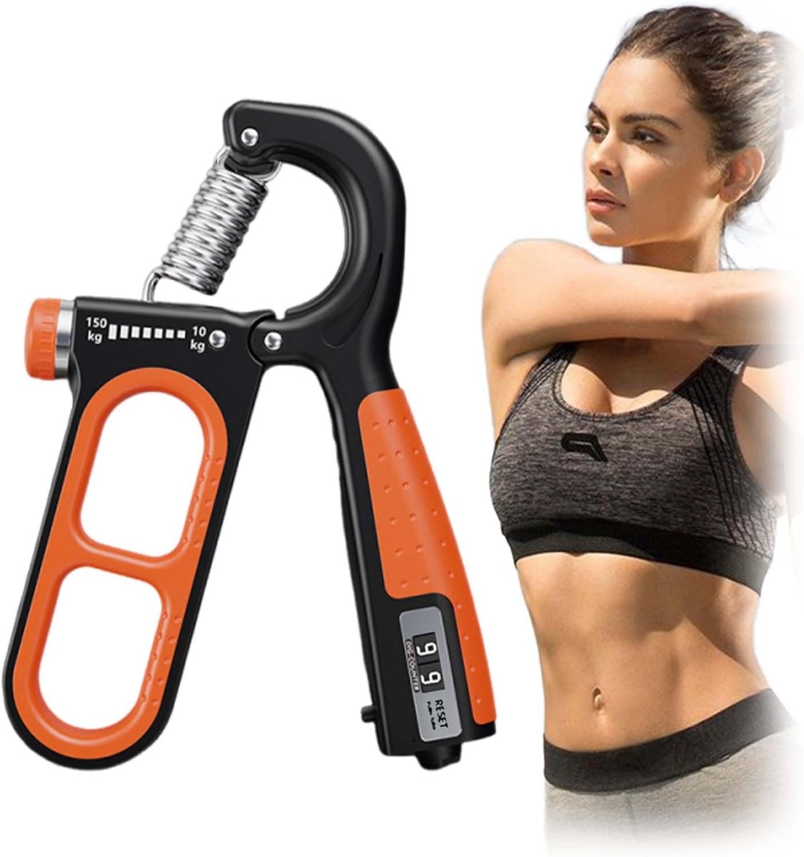 SnelShoppen - 10-150 kg Hand Trainer, Verstelbare Grip Trainer, Vinger Trainer, Onderarm Trainer, Professionele Hand Trainers voor Gripkracht en Reval