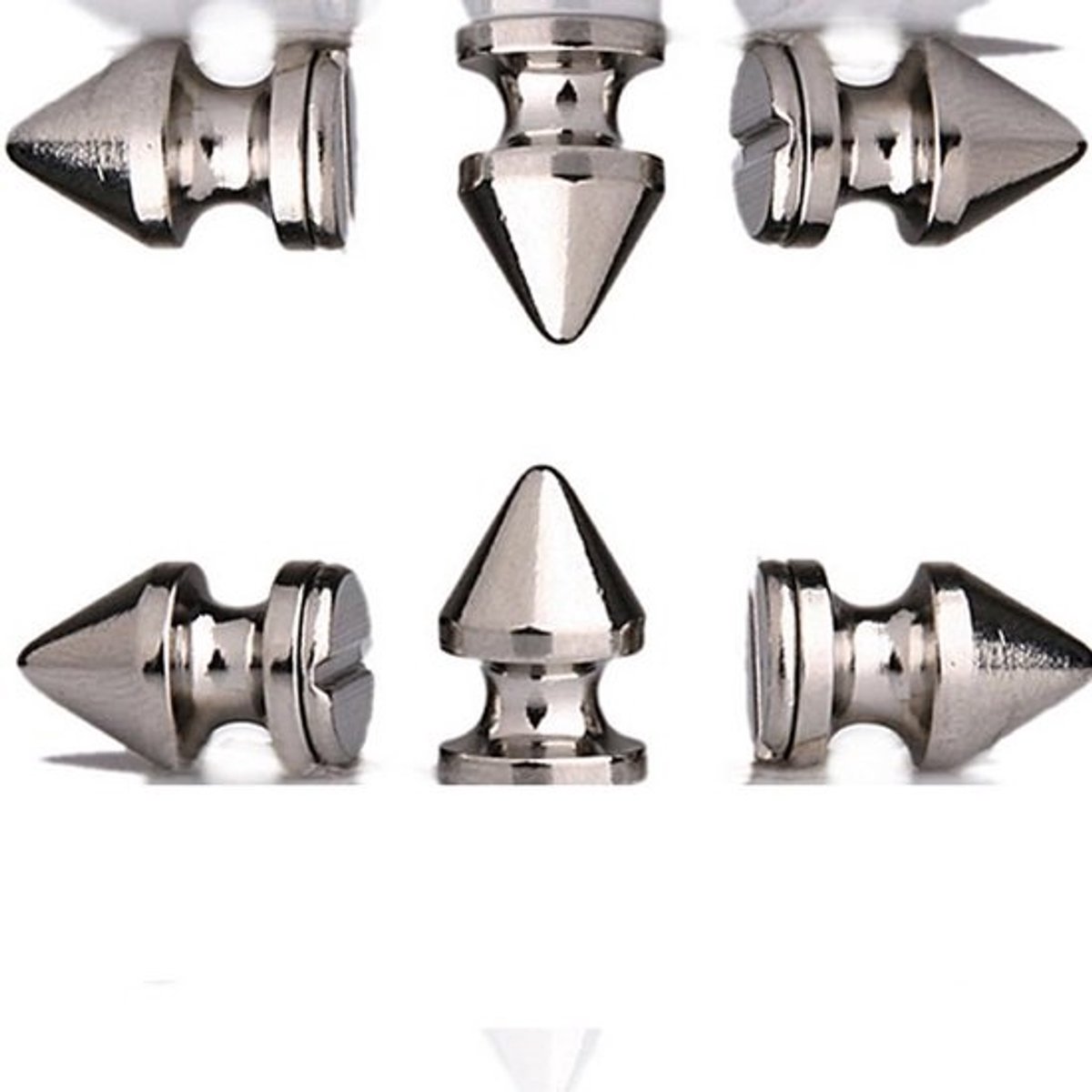 Metalen schroef-terug spikes voor Leathercraft - 12MM boom spike studs