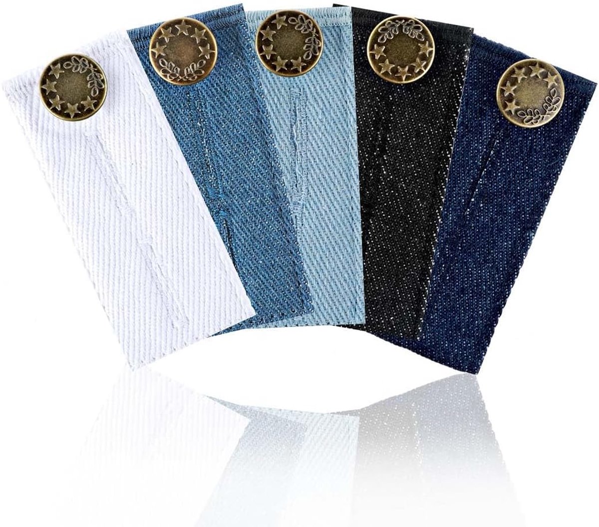 5 stuks verstelbare riemverlenging, broek, verstelbare broekverlenging, verstelbare tailleverlenging voor zwangere vrouwen, verstelbare riemverlenging broek