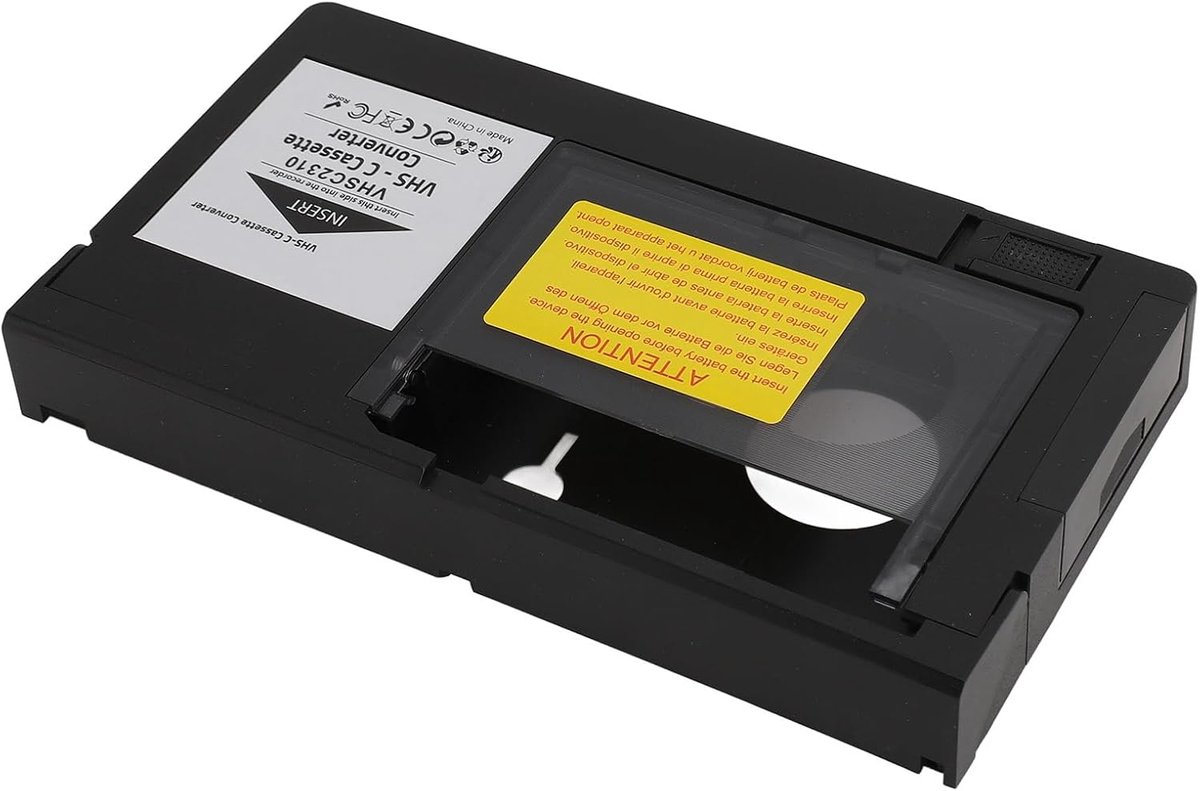 Vhs cassetteadapter voor SVHS camcorders en 1,2 mm standaardbanden, elektronische VHS-converter