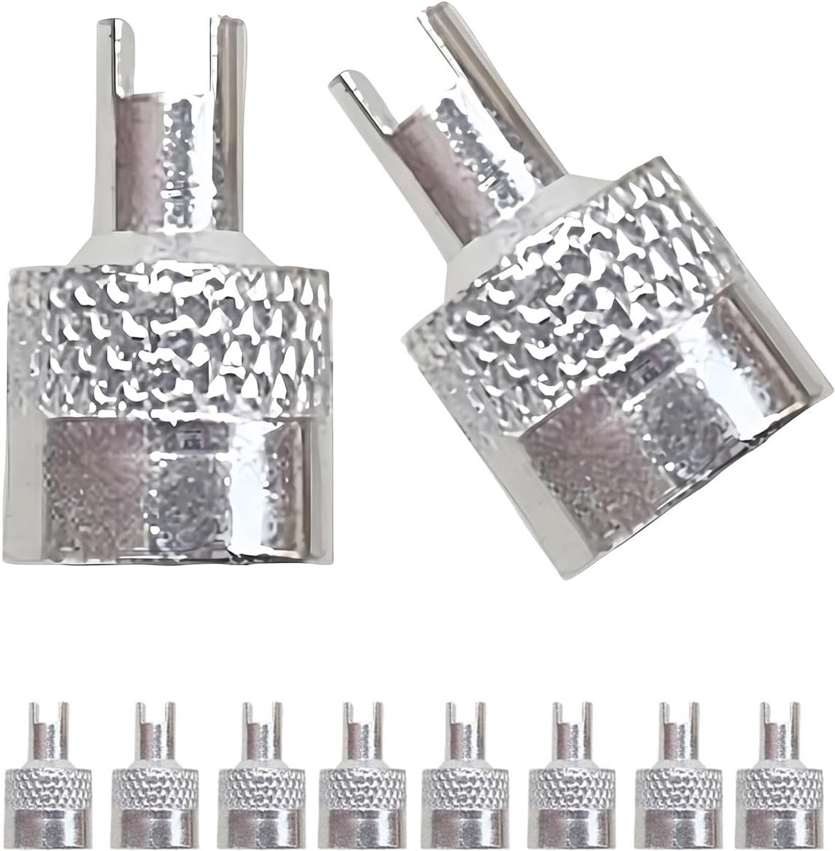 Ventieldoppen, metalen bandventieldoppen, stofkap