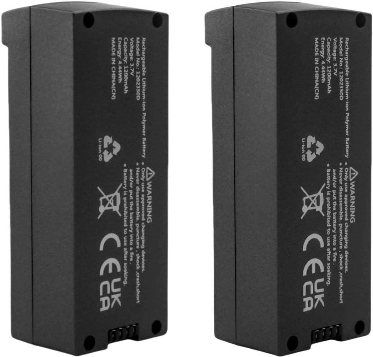 2 stuks 3.7V 1200mAh Lipo-batterij voor D20S borstelloze motor luchtvaart vier assen vliegtuig vouwen afstandsbediening drone