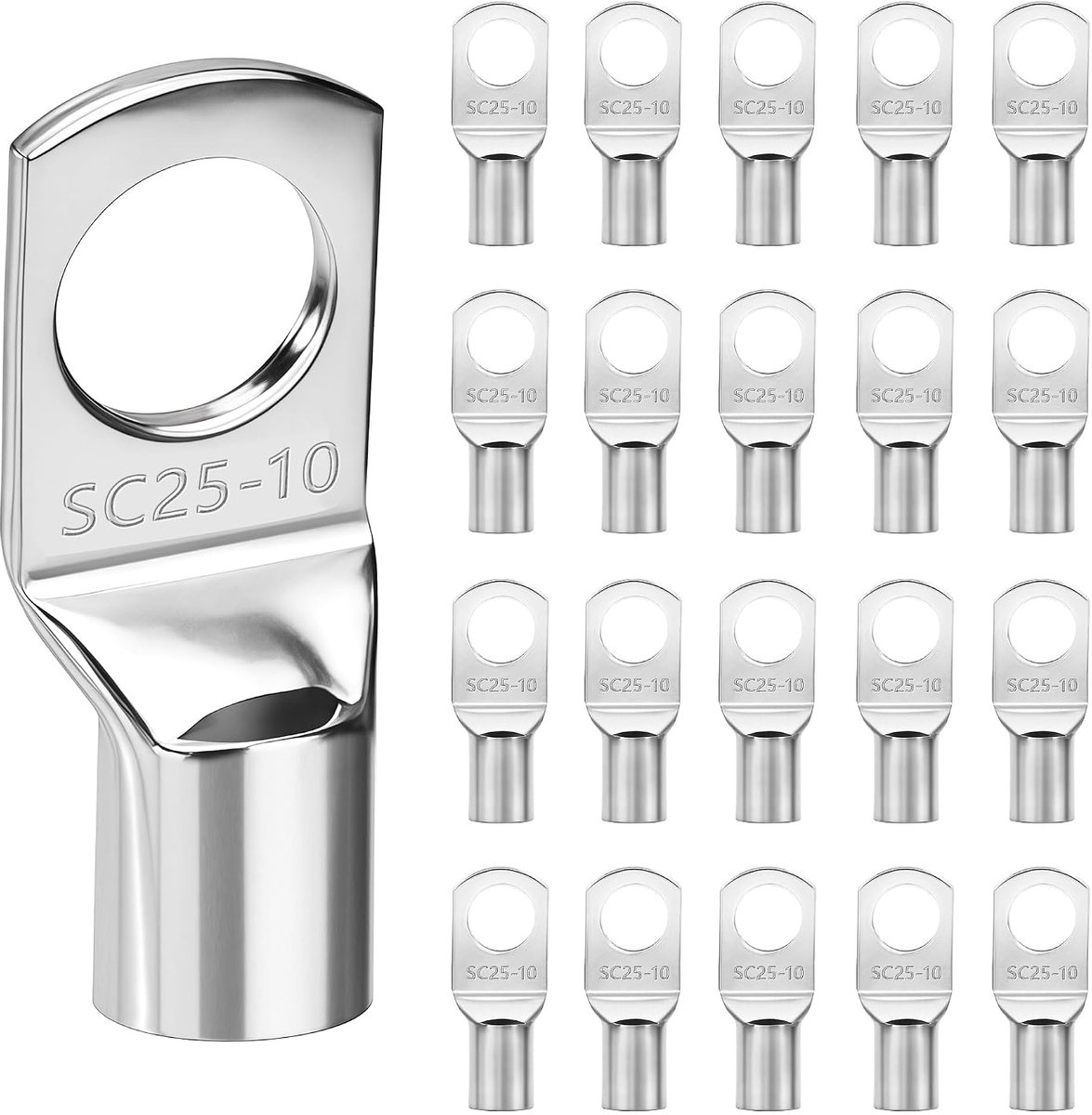 M10, kabelschoenen 25 mm², ringkabelschoenen SC25-10, 20