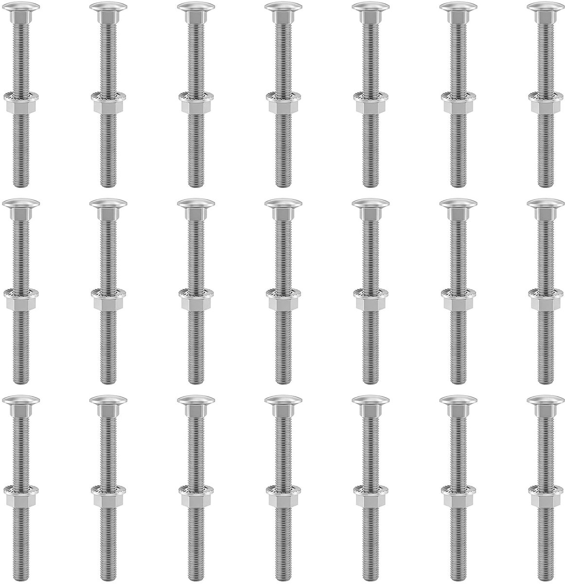 21 stuks slotschroeven M8 × 120 mm poortbandschroeven