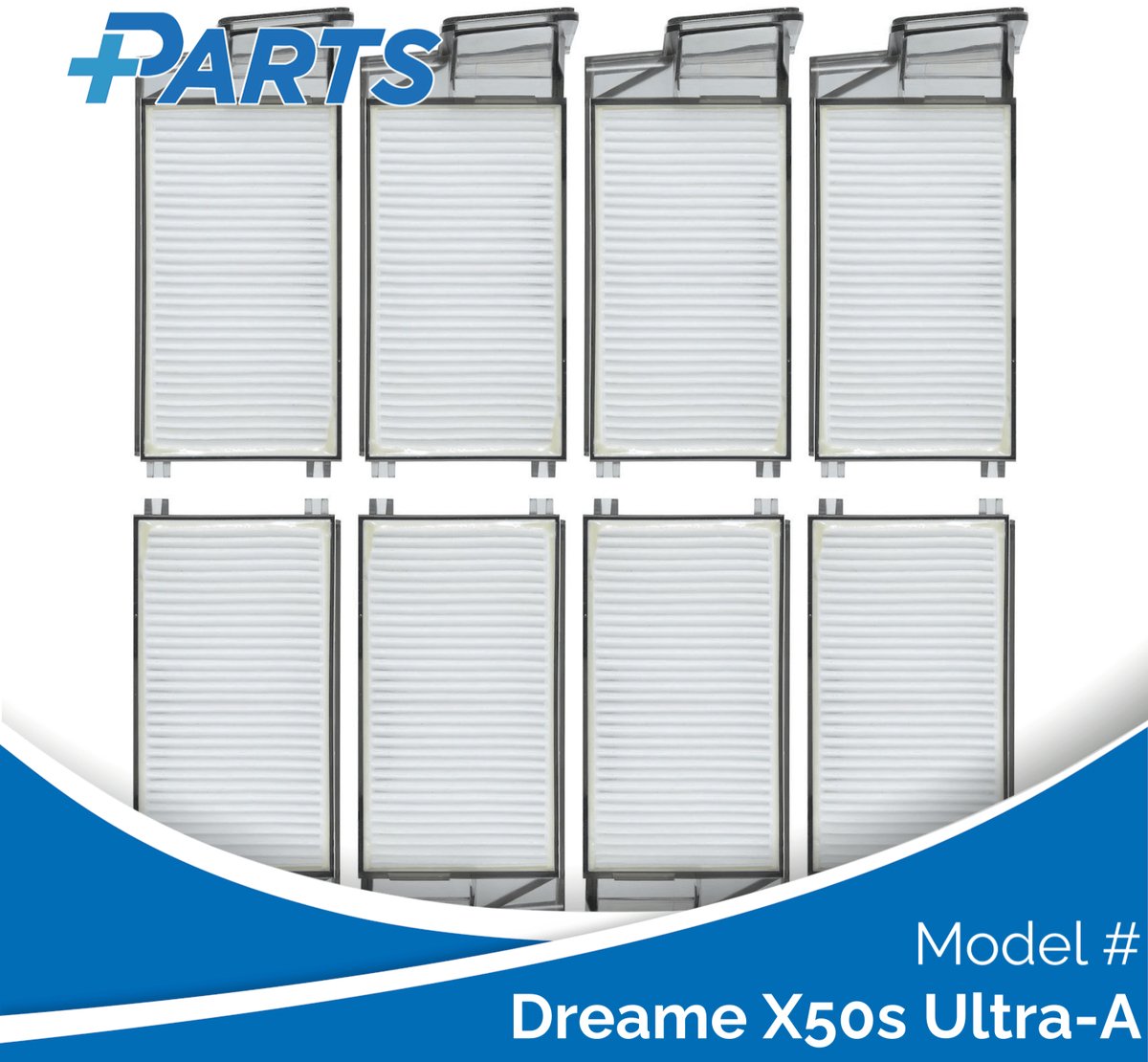 Plus.Parts Dreame X50s Ultra-A Filters (8 Stuks, Plus.Parts® alternatief voor RHF24) Overig