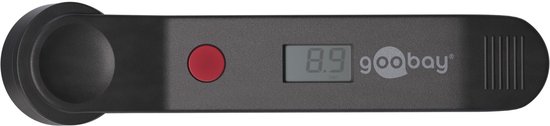 Goobay Digitale luchtdrukmeter, incl. batterij (1 x CR2032 3 V lithium), zwart