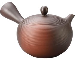 Theepot Kyusu Tokoname Youhen Klei Theepot 11.8 Fluid Ounces Fusen L161 (1)