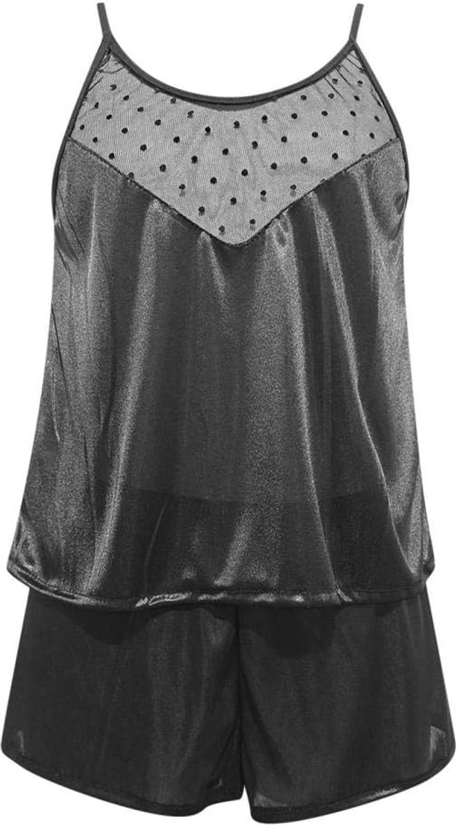 Kimono voor dames kanten robe transparant nachtkleding ochtendjas badjas lingeriesetPyjama Dames Plus Size Sexy Lingerie Zwart Lace Up V-hals Nachtkleding Satijnen Zijden Nachtkleding Pyjama Set