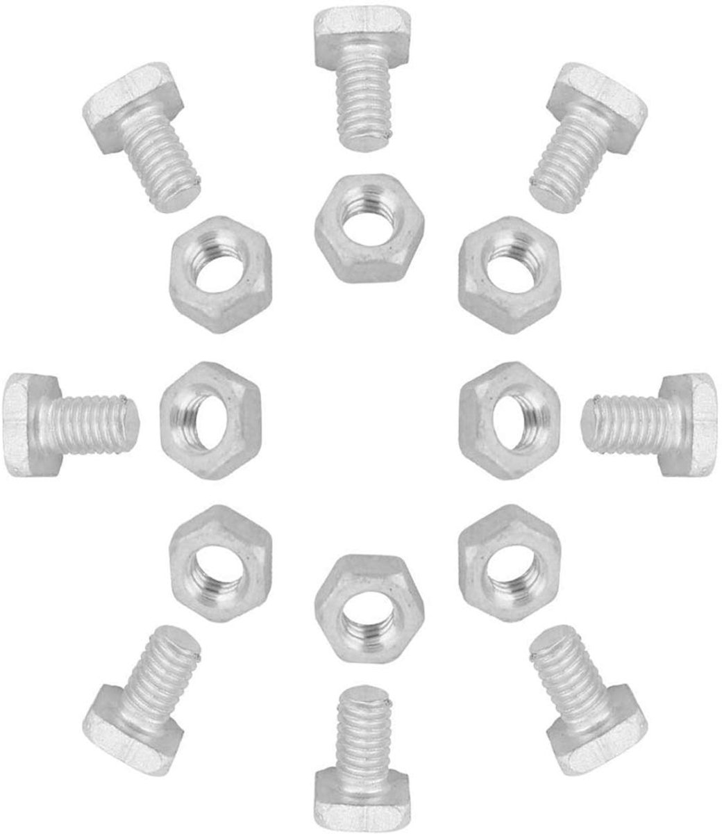 50 Stuks Kas Reparatieset Vierkante Kop Kas Moeren en Bouten Vervanging Socket Cap Schroeven Tuinieren Benodigdheden