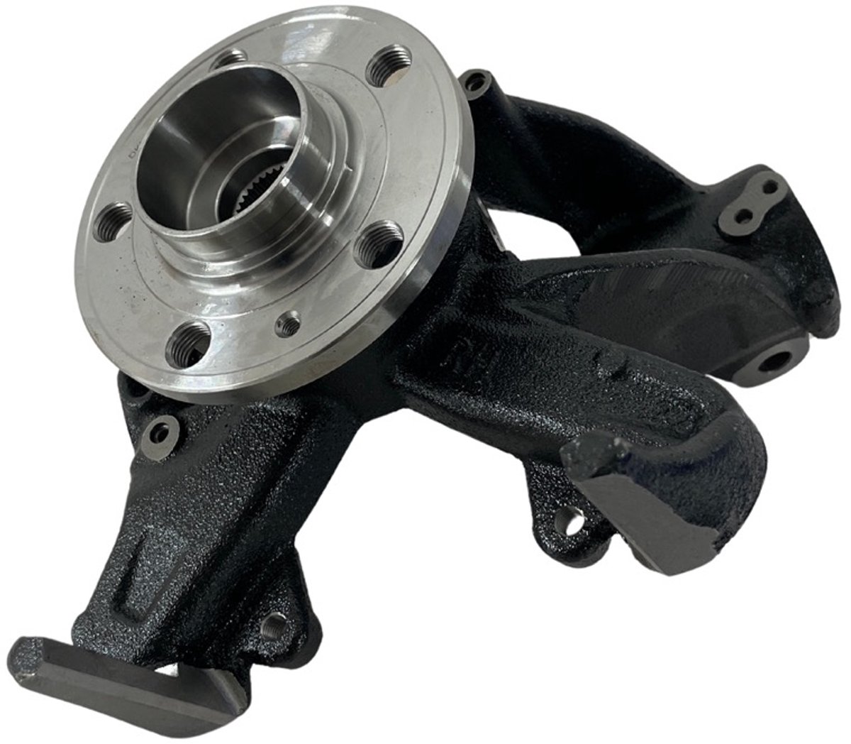 Fusee + wiellager - Rechts voor - (Vw Polo 2G / AW1) - OEM: 2Q0407256M / 2Q0407256G / 2Q0407256AF