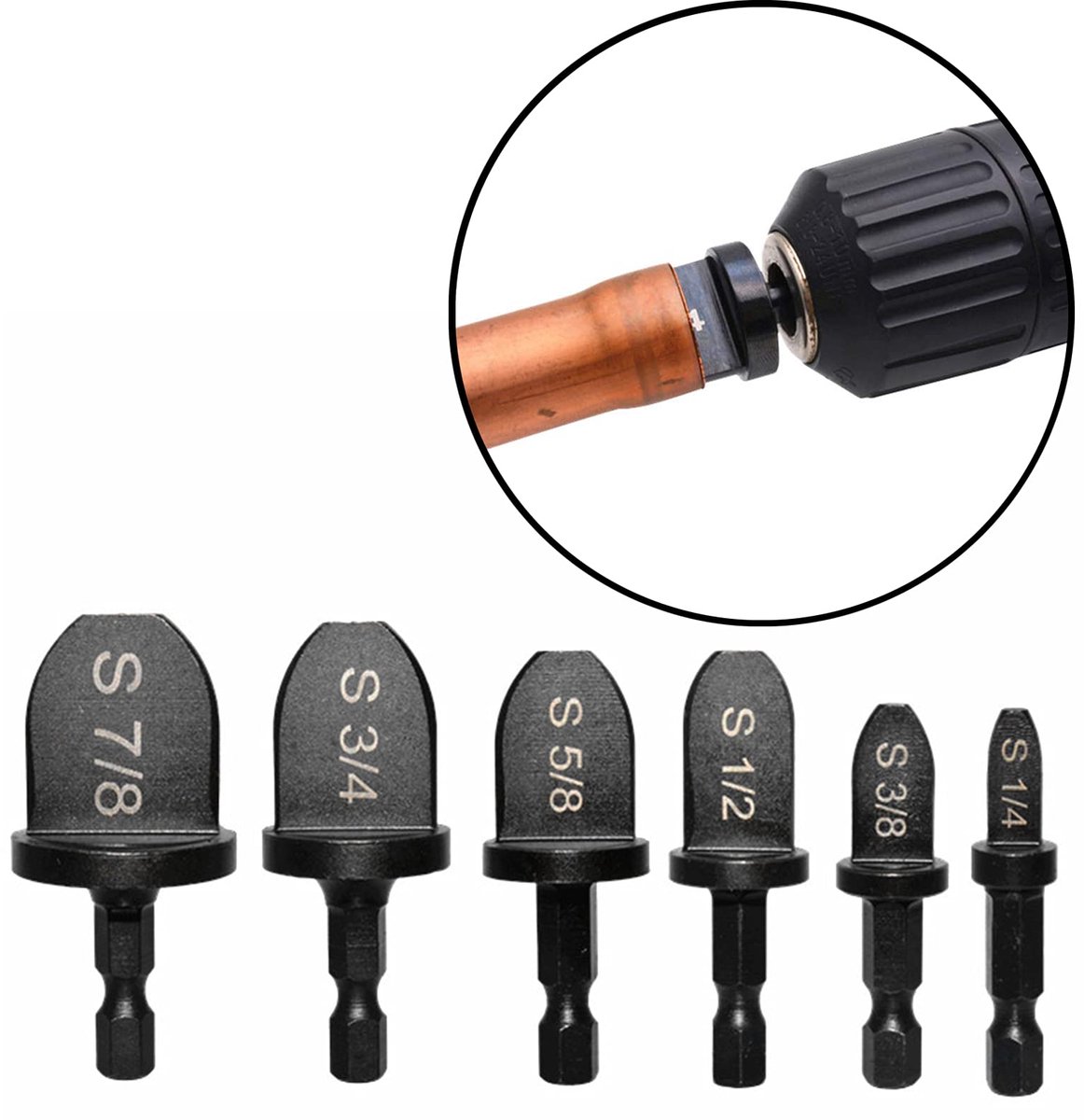 Buisexpander set - Gereedschap Koperen buisexpander set - Snelle en efficiënte installatie - Universele pasvorm 6-delig