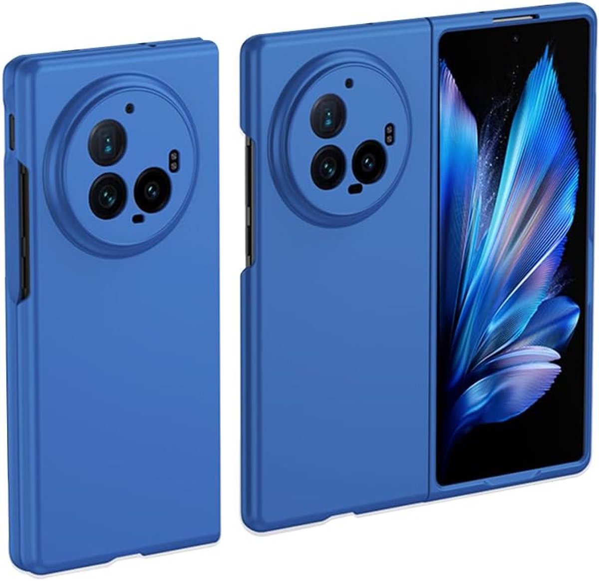 Case for vivo X Fold 3 Pro, [Anti-scratch] Ultra Thin PC Protective Case Cover for vivo X Fold 3 Pro-Blue - ShopVlot