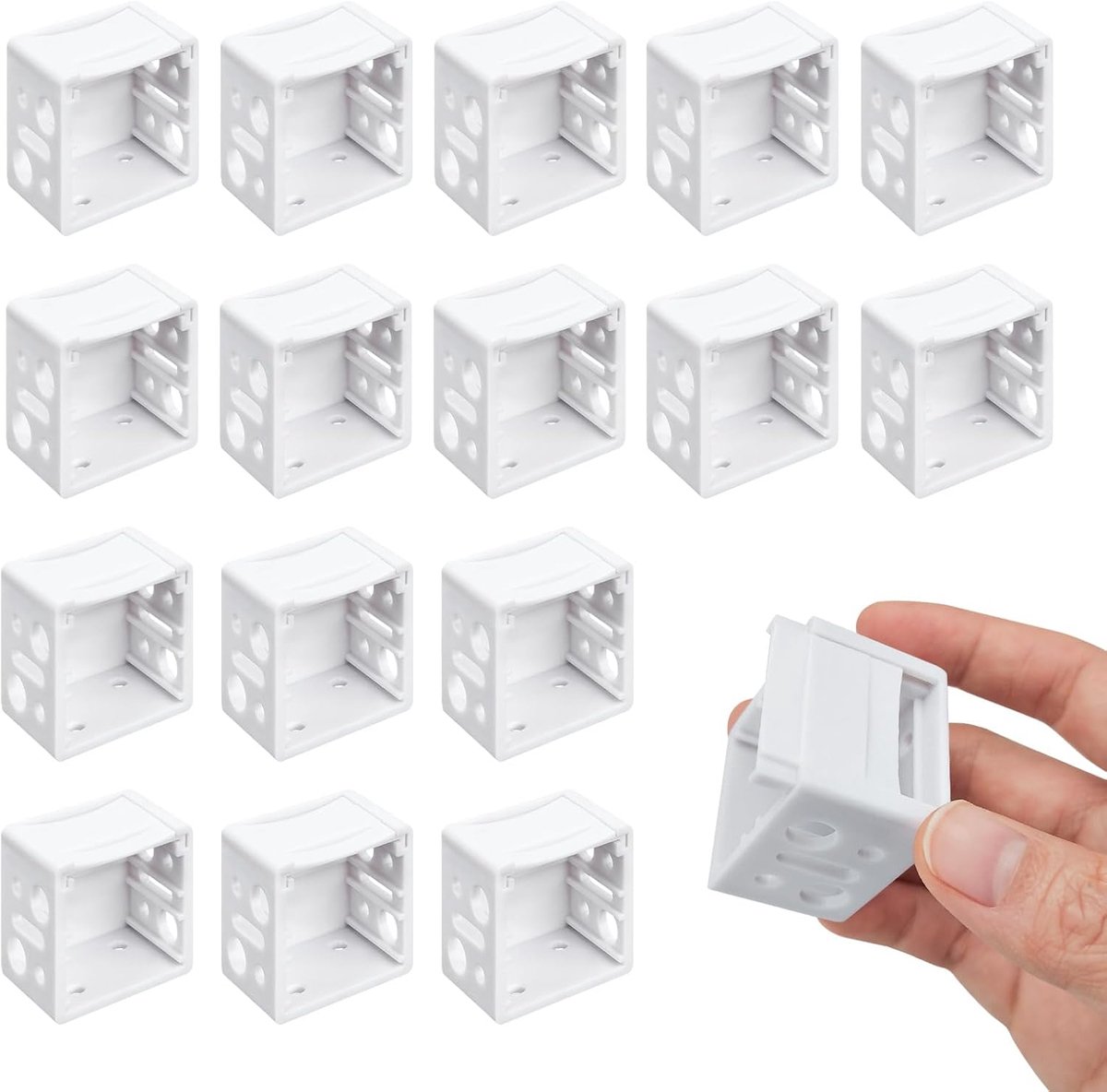 32 stuks 1 inch jaloeziebeugels - stevige montagebeugels voor jaloezieën, eenvoudige installatie vervangende - ShopVlot
